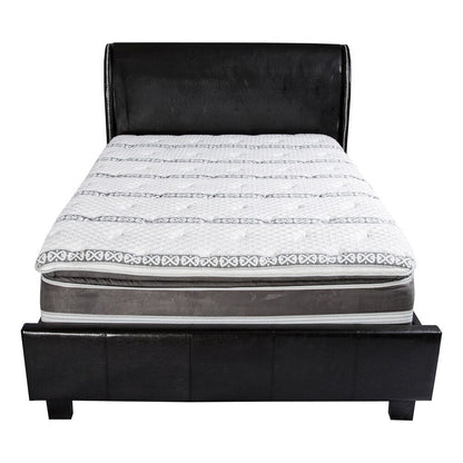 Materasso ibrido in gel con cuscino superiore da 18 pollici, modello Englander di Furniture of America