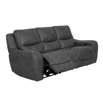 Divano reclinabile elettrico moderno di grandi dimensioni Evelio di Furniture of America con porte USB