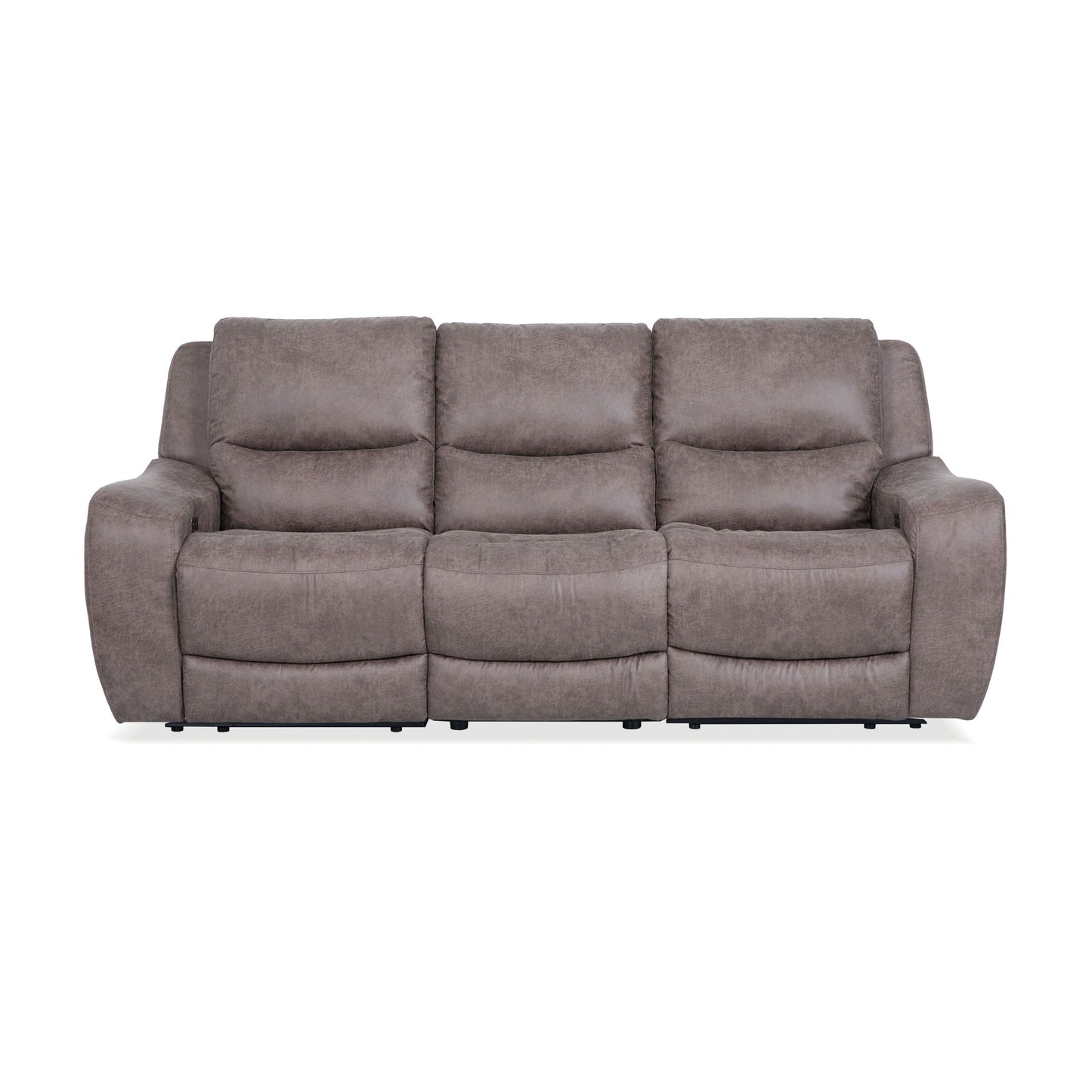 Divano reclinabile elettrico moderno di grandi dimensioni Evelio di Furniture of America con porte USB