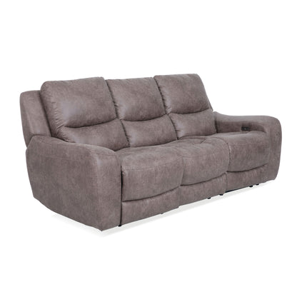 Divano reclinabile elettrico moderno di grandi dimensioni Evelio di Furniture of America con porte USB