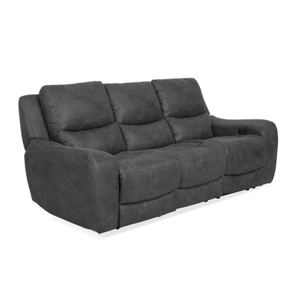 Divano reclinabile elettrico moderno di grandi dimensioni Evelio di Furniture of America con porte USB