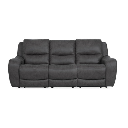 Divano reclinabile elettrico moderno di grandi dimensioni Evelio di Furniture of America con porte USB