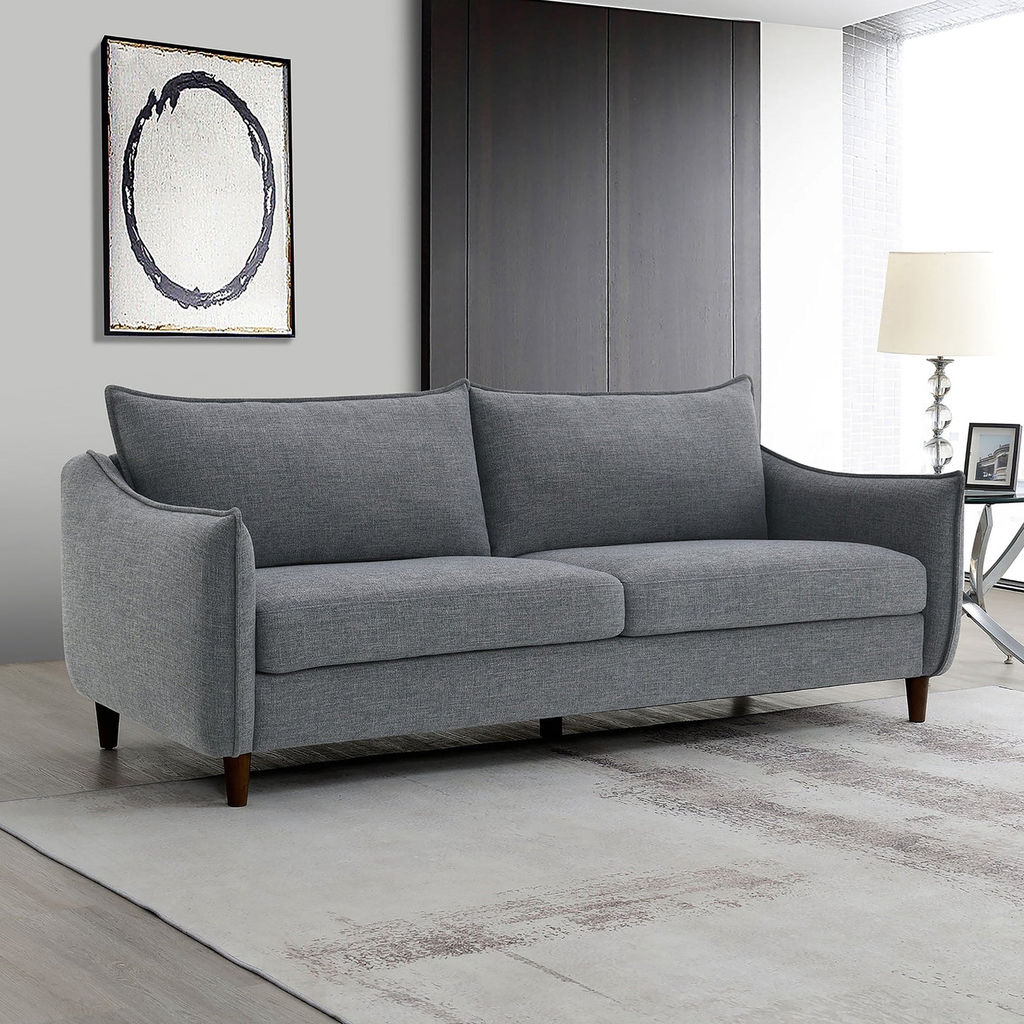 Divano in tessuto ciniglia Lolly Modern OEKO TEX di Furniture of America