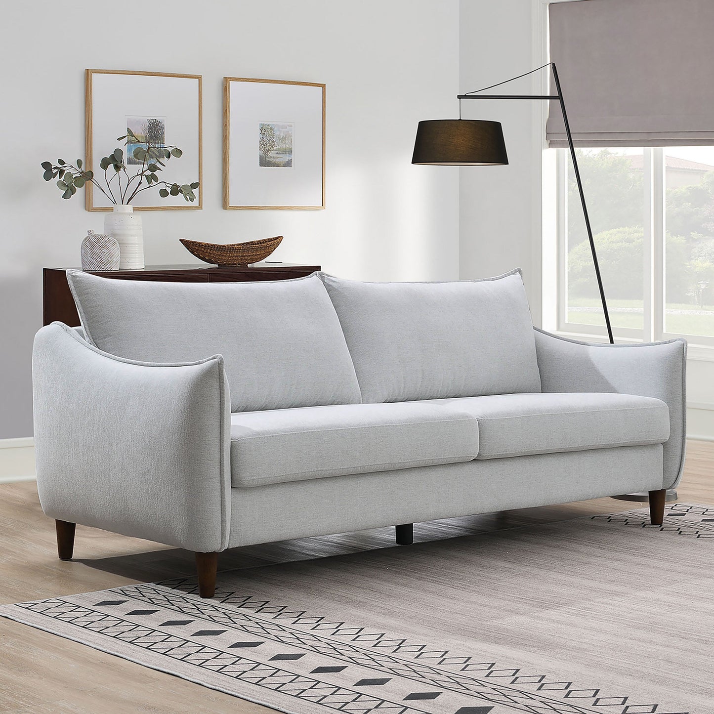 Divano in tessuto ciniglia Lolly Modern OEKO TEX di Furniture of America