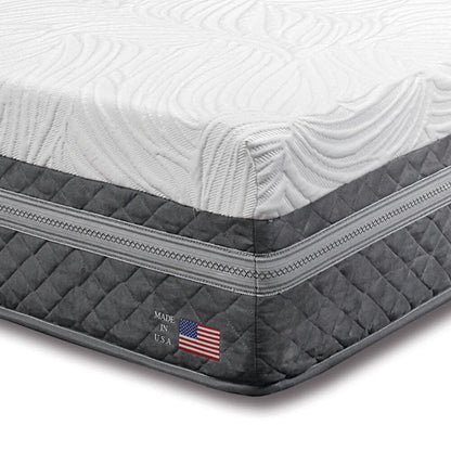 Materasso in schiuma matrimoniale da 12 pollici Nivo Modern White di Furniture of America