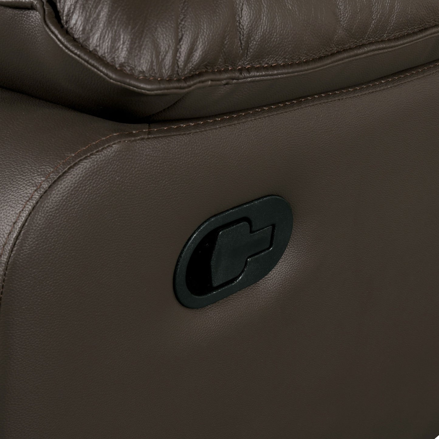 Divano reclinabile moderno Yuleigh di Furniture of America, 2 pezzi, in pelle abbinata, con struttura in legno certificato FSC