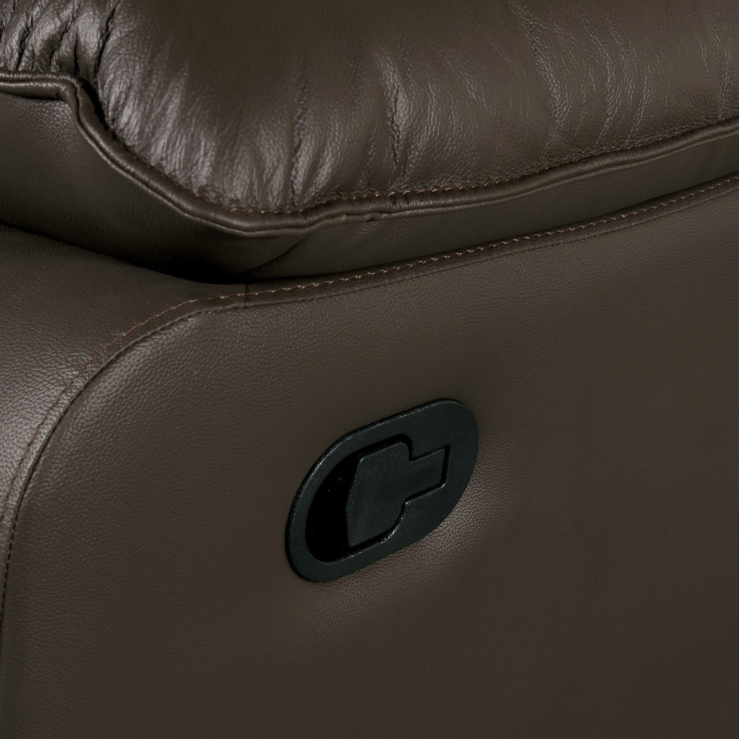 Poltrona reclinabile moderna Yuleigh in pelle certificata FSC di Furniture of America