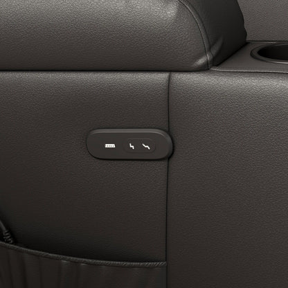 Poltrona reclinabile Furniwell in pelle PU con sollevamento elettrico e USB