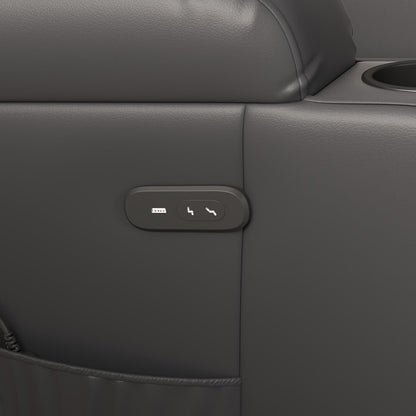 Poltrona reclinabile Furniwell in pelle PU con sollevamento elettrico e USB