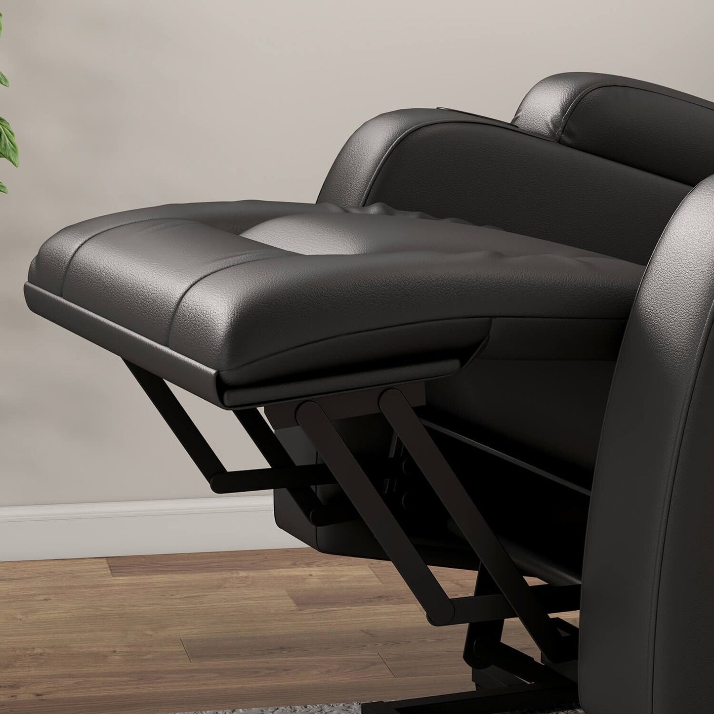 Poltrona reclinabile Furniwell in pelle PU con sollevamento elettrico e USB