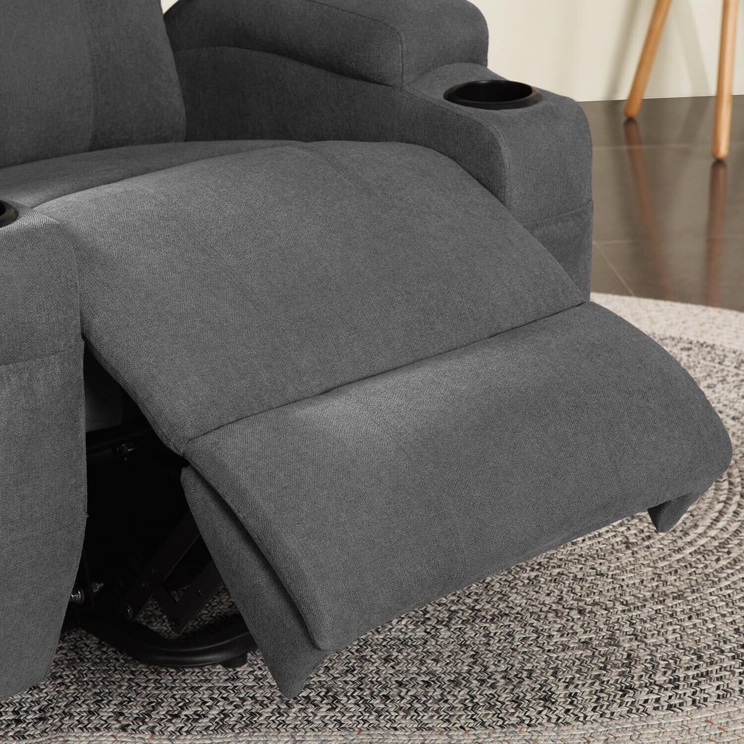 Poltrona reclinabile elettrica Furniwell in tessuto per anziani con massaggio e calore