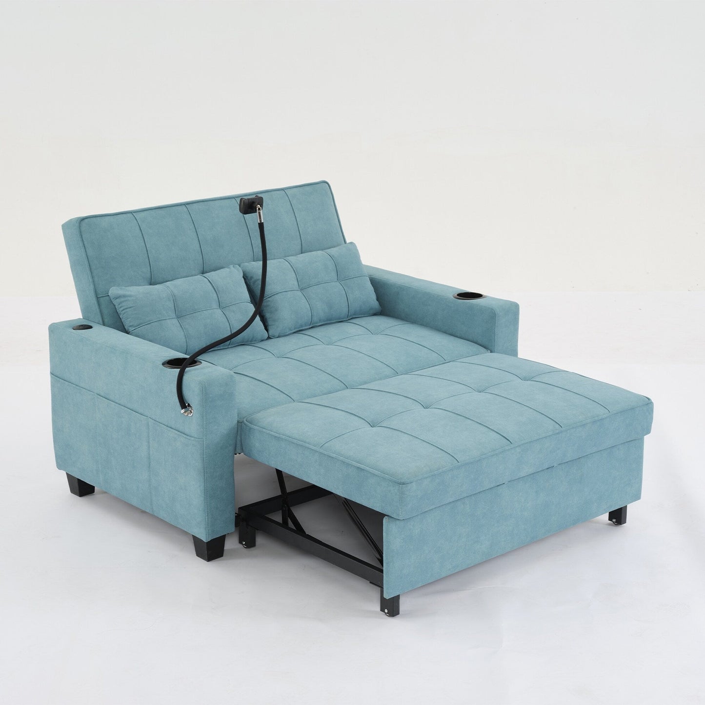 Divano letto trasformabile 3 in 1 con porte USB