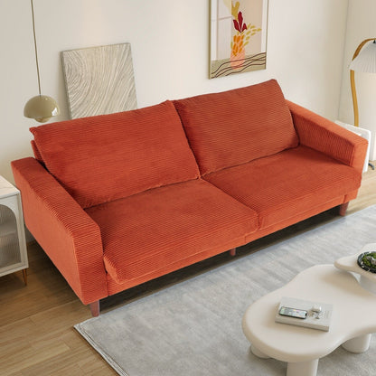 74 divani per soggiorno, divani a due posti in velluto a coste, divano piccolo con 2 cuscini, divano facile da montare per piccoli spazi