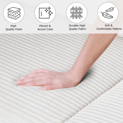 74 divani per soggiorno, divani a due posti in velluto a coste, divano piccolo con 2 cuscini, divano facile da montare per piccoli spazi