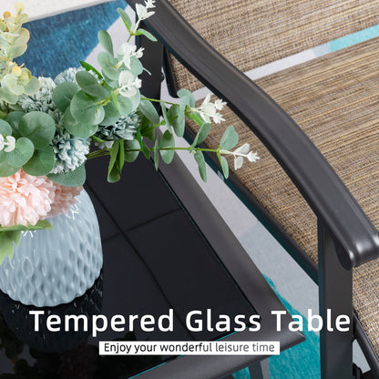 Futzca Set da bistrot a dondolo da esterno 3 pezzi - N/D