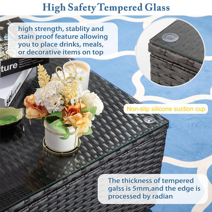 Futzca Set di mobili da giardino da 7 pezzi