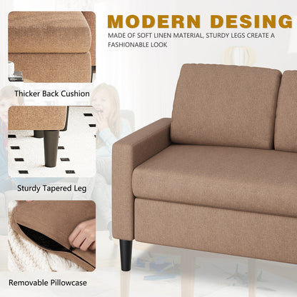 Divano componibile Futzca 74, piccolo divano a L