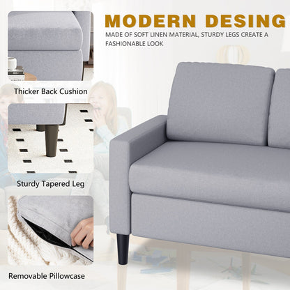 Divano componibile Futzca 74, piccolo divano a L