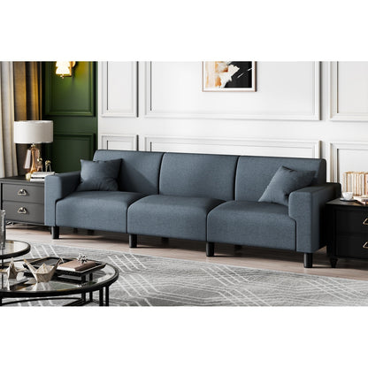 Divano Futzca da 94'', divano moderno a 3 posti con due cuscini