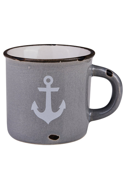 Sapore Di Mare - Tazza Piccolo Grigio Ancora Bianca Unsorsodicaffe