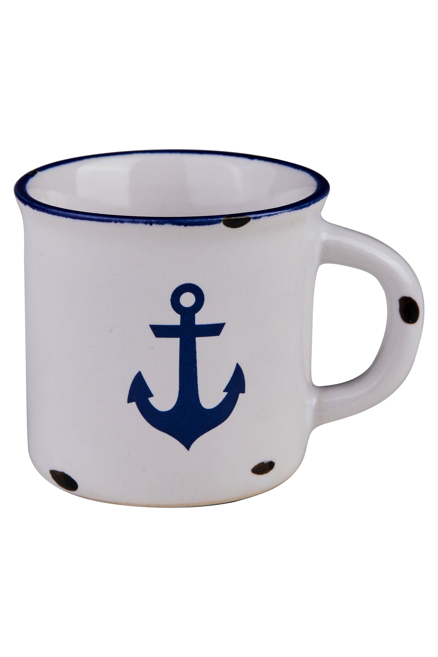 Sapore Di Mare - Tazza Piccolo Bianco Ancora Blu Un Sorso Di Caffe