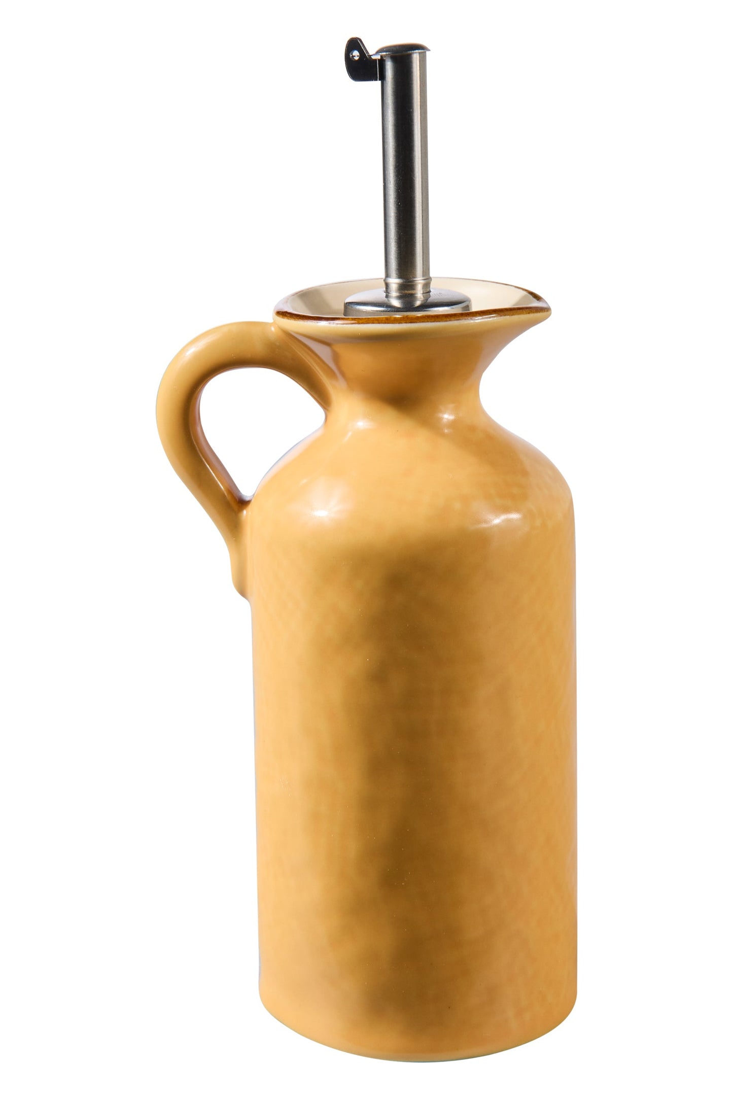 Mediterraneo - Bottiglia Olio Con Dosatore Giallo