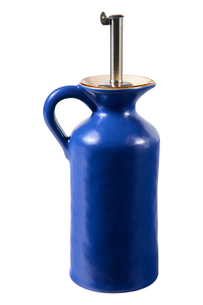 Mediterraneo - Bottiglia Olio Con Dosatore Blu