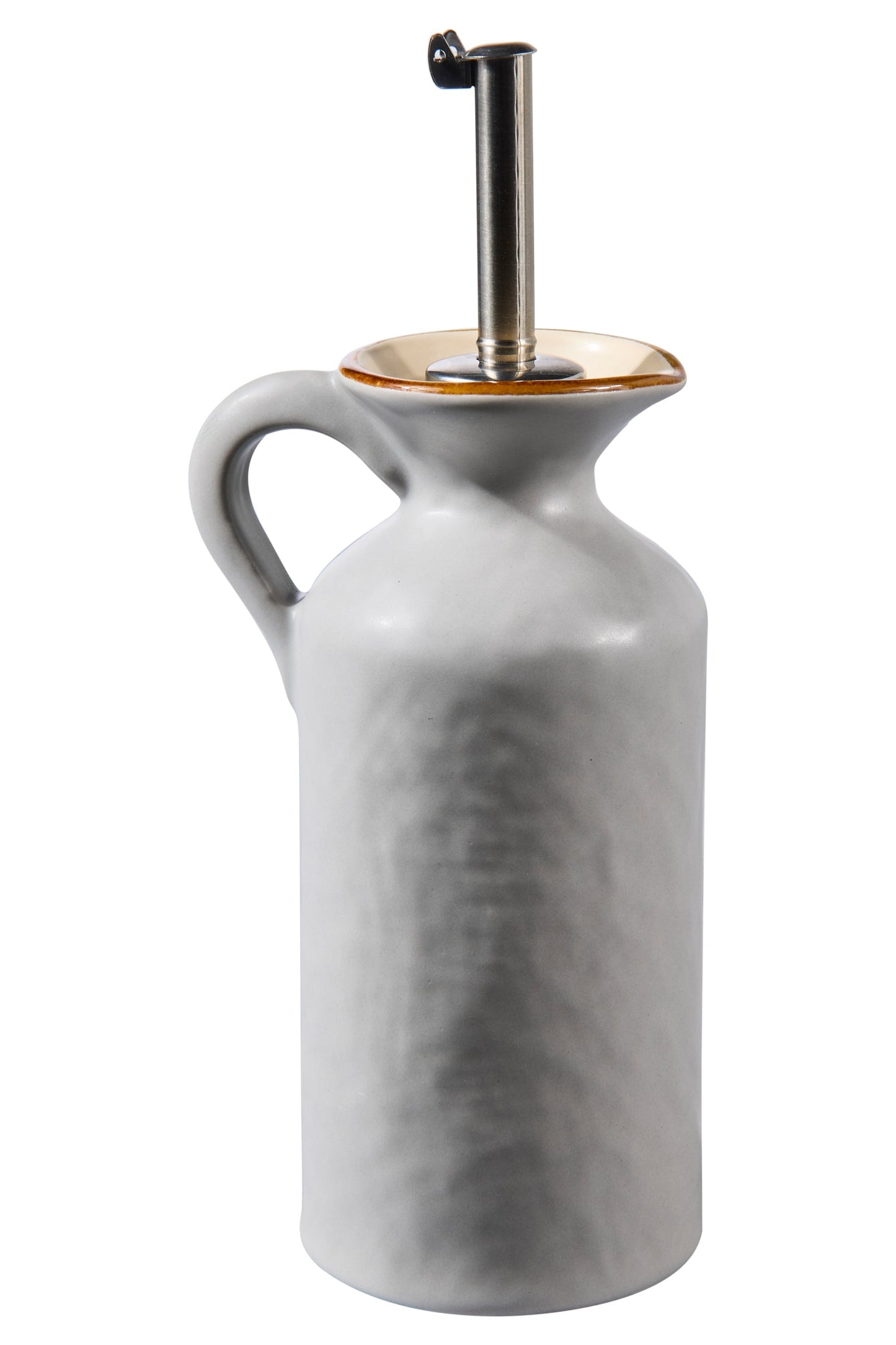 Mediterraneo - Bottiglia Olio Con Dosatore Grigia