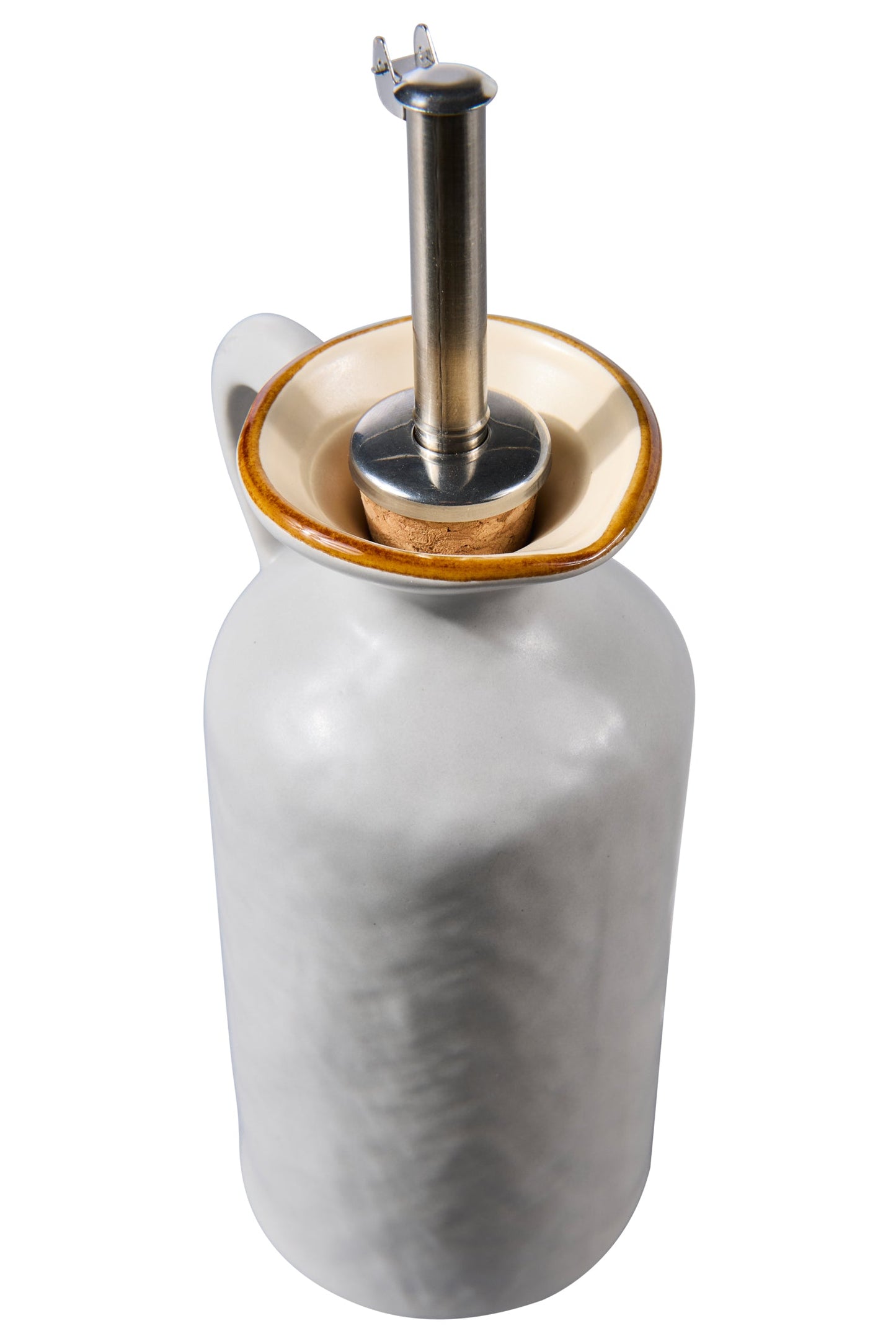 Mediterraneo - Bottiglia Olio Con Dosatore Grigia