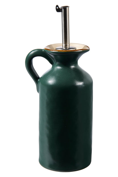 Mediterraneo - Bottiglia Olio Con Dosatore Verde