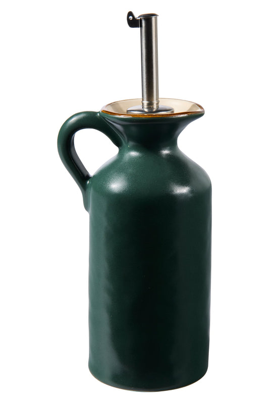 Mediterraneo - Bottiglia Olio Con Dosatore Verde