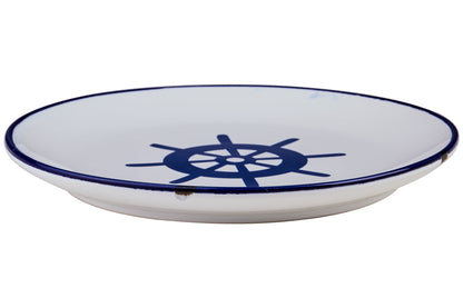 Sapore Di Mare - Piattino Dessert Bianco Timone Blu