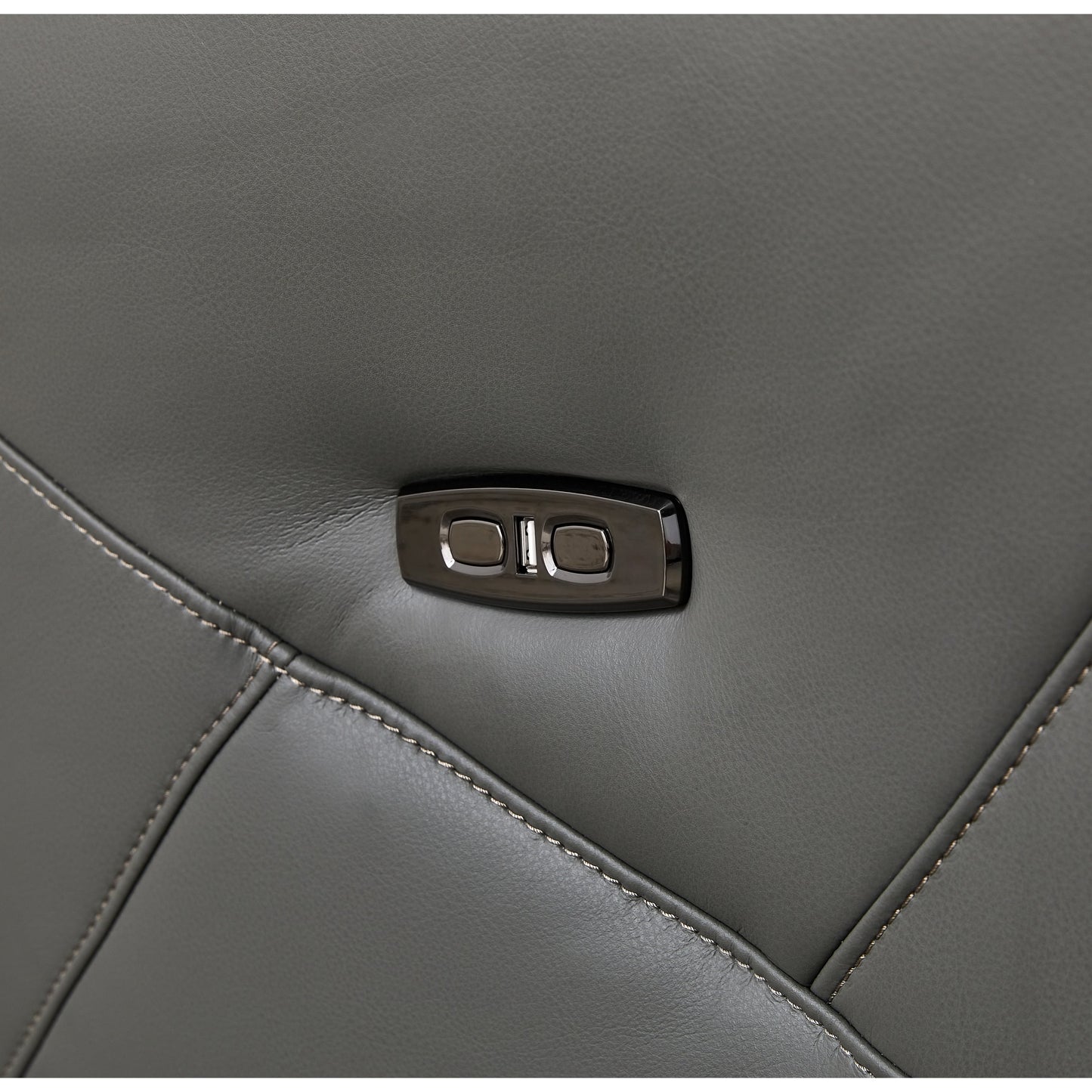 Christopher Knight Home - Poltrona reclinabile Alexander Plush in similpelle con poggiatesta e poggiapiedi regolabili, girevole a 360 gradi