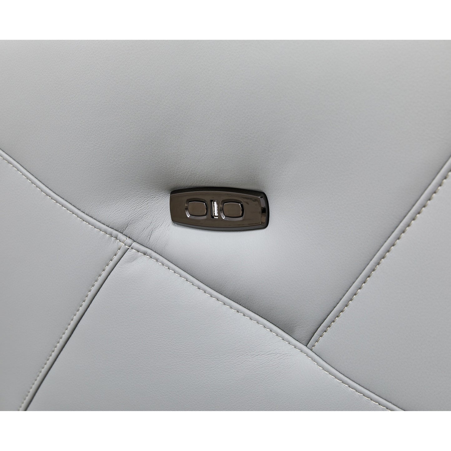 GDFStudio - Poltrona reclinabile Alexander Plush in similpelle con poggiatesta e poggiapiedi regolabili, girevole a 360 gradi