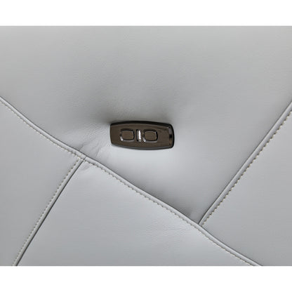 GDFStudio - Poltrona reclinabile Alexander Plush in similpelle con poggiatesta e poggiapiedi regolabili, girevole a 360 gradi