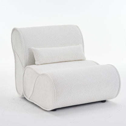 GDFStudio - Poltrona reclinabile in tessuto Amelia Timeless con design ergonomico e cuscini coordinati