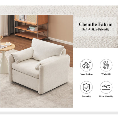 GDFStudio - Divano Chloe Comfy Chenille - Set di divani imbottiti moderni