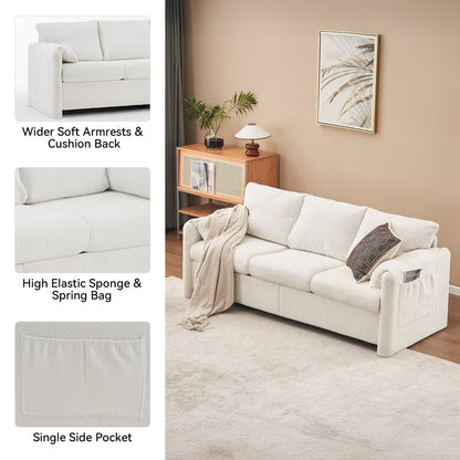 GDFStudio - Divano Chloe Comfy Chenille - Set di divani imbottiti moderni