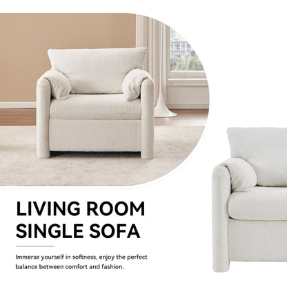 GDFStudio - Divano Chloe Comfy Chenille - Set di divani imbottiti moderni