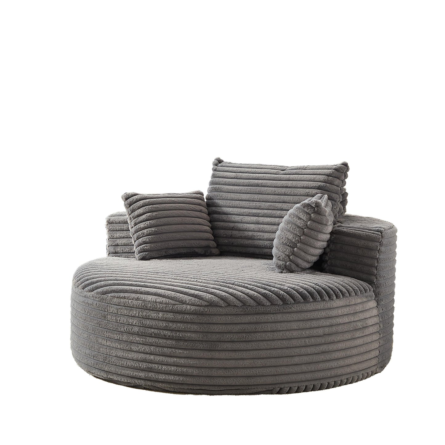 GDFStudio - Divano reclinabile singolo in velluto a coste Emberwood