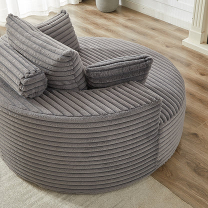 GDFStudio - Divano reclinabile singolo in velluto a coste Emberwood