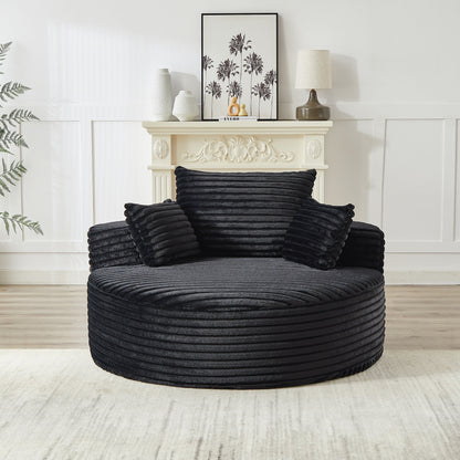 GDFStudio - Divano reclinabile singolo in velluto a coste Emberwood