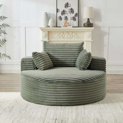 GDFStudio - Divano reclinabile singolo in velluto a coste Emberwood