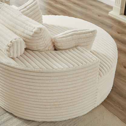 GDFStudio - Divano reclinabile singolo in velluto a coste Emberwood