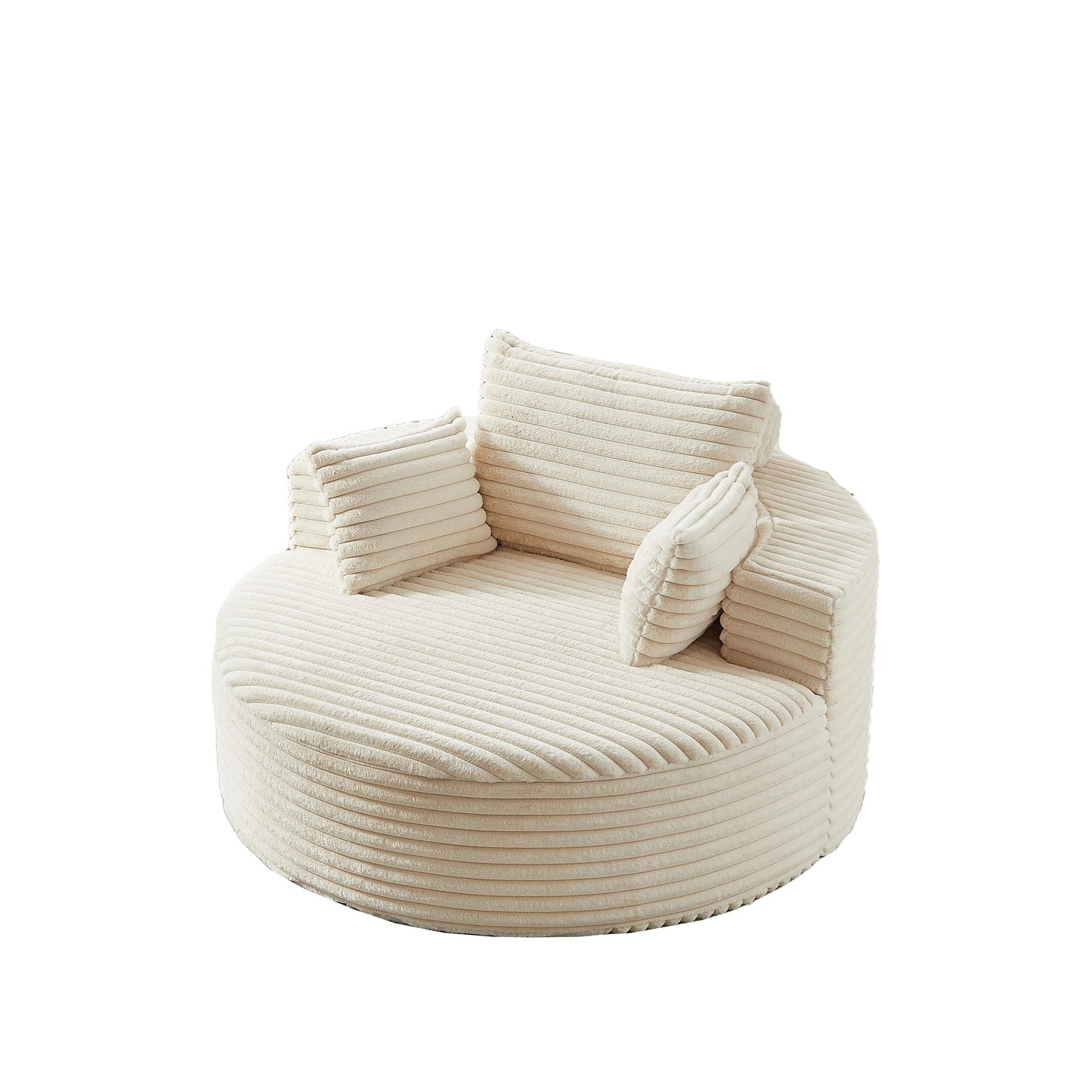 GDFStudio - Divano reclinabile singolo in velluto a coste Emberwood