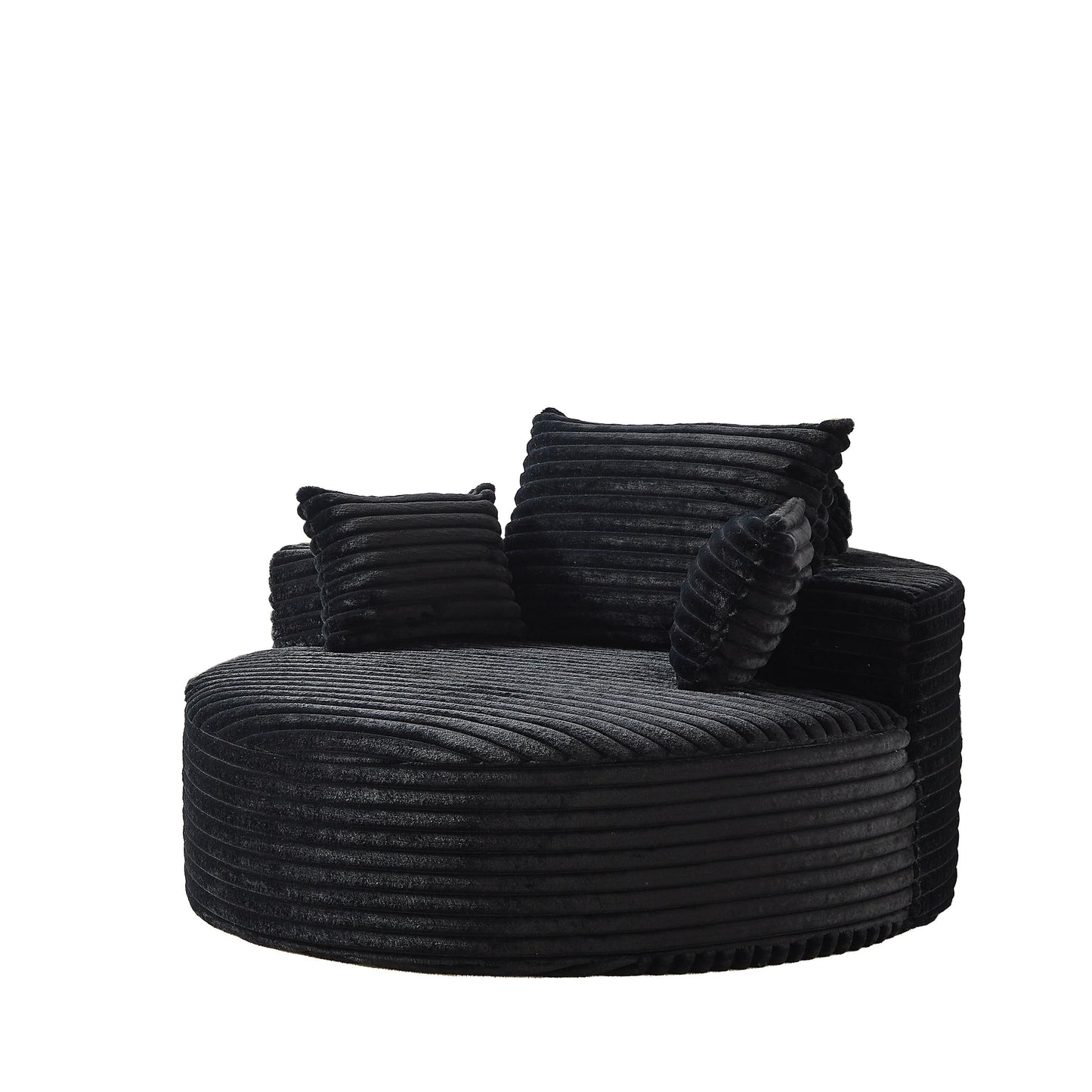 GDFStudio - Divano reclinabile singolo in velluto a coste Emberwood