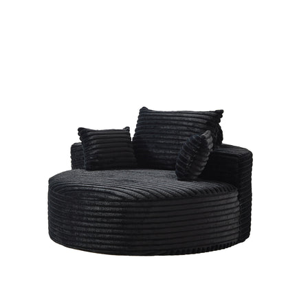 GDFStudio - Divano reclinabile singolo in velluto a coste Emberwood