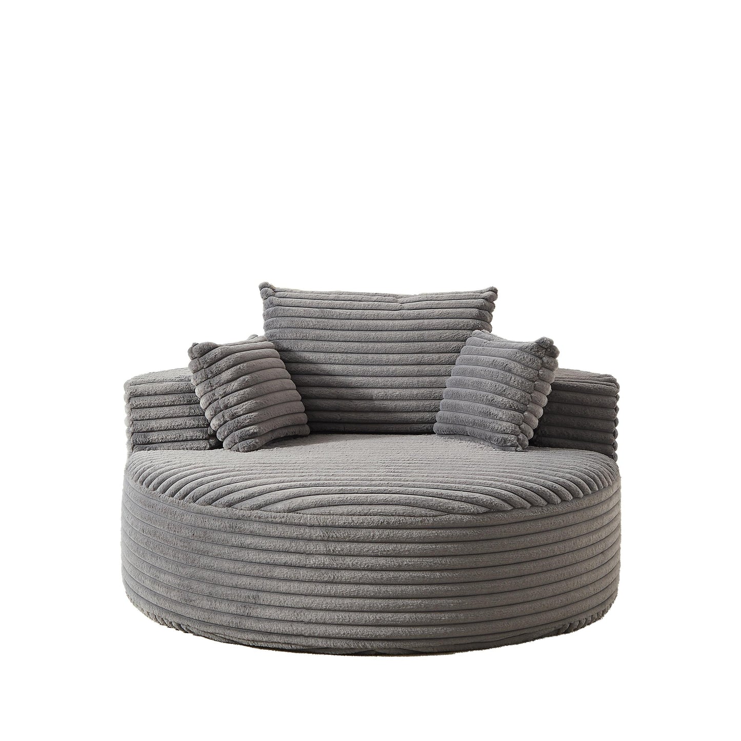 GDFStudio - Divano reclinabile singolo in velluto a coste Emberwood