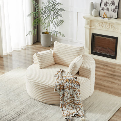 GDFStudio - Divano reclinabile singolo in velluto a coste Emberwood