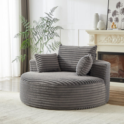 GDFStudio - Divano reclinabile singolo in velluto a coste Emberwood